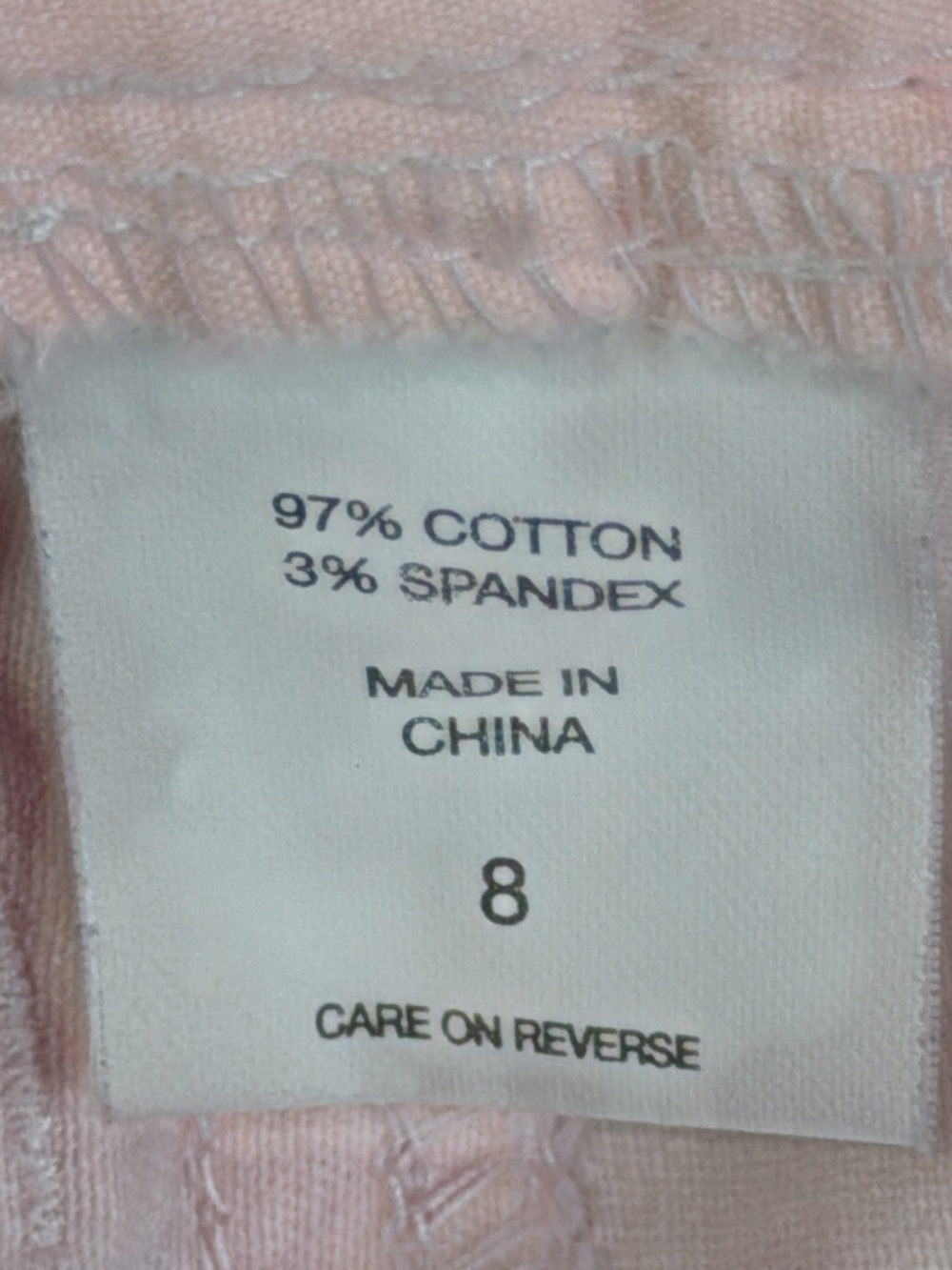 New York & Co Light Blush Pink Denim Pencil Skirt. EC. Size 8 - Picture 4 of 5